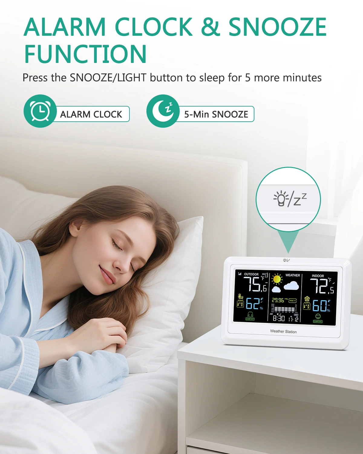 Funciones de alarma y calendario