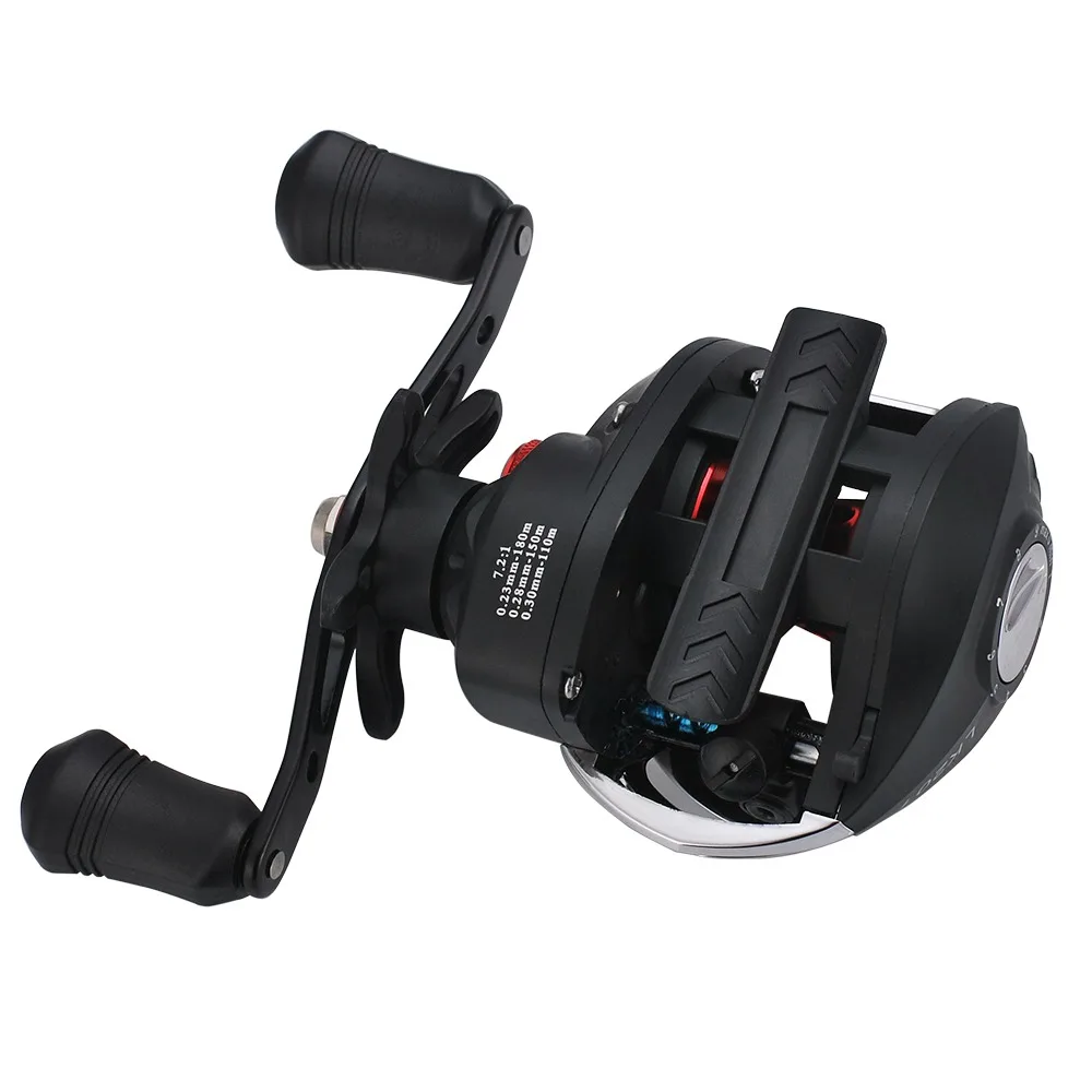 Carrete Baitcasting ligero de aleación de aluminio, mano derecha - imagen 2