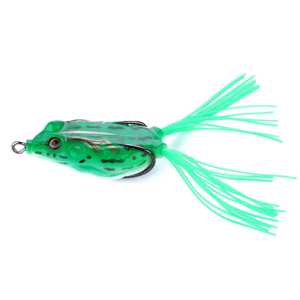 Set de 6 señuelos rana artificial para pesca de superficie
