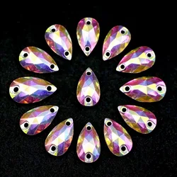 Cuchillas reflectantes iridiscentes tipo lágrima para pesca con mosca