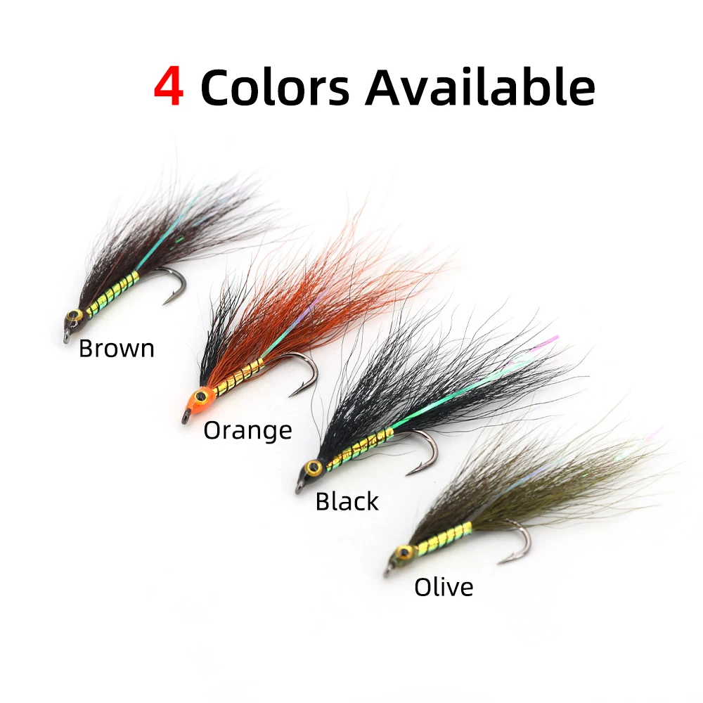 Wifreo Bucktail Minnow – Señuelo de mosca para trucha, bass y lucio - imagen 2
