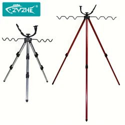 Soporte para caña telescópica ZYZHE, aleación de aluminio, triangular