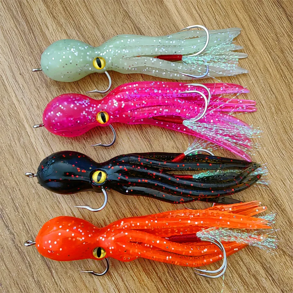 Jig de calamar con faldas de silicona