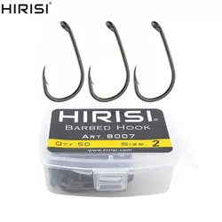 Hirisi 8007 anzuelo carpa ojo anillo acero al carbono