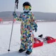 Mono de nieve impermeable con capucha, a prueba de viento infantil - imagen 2