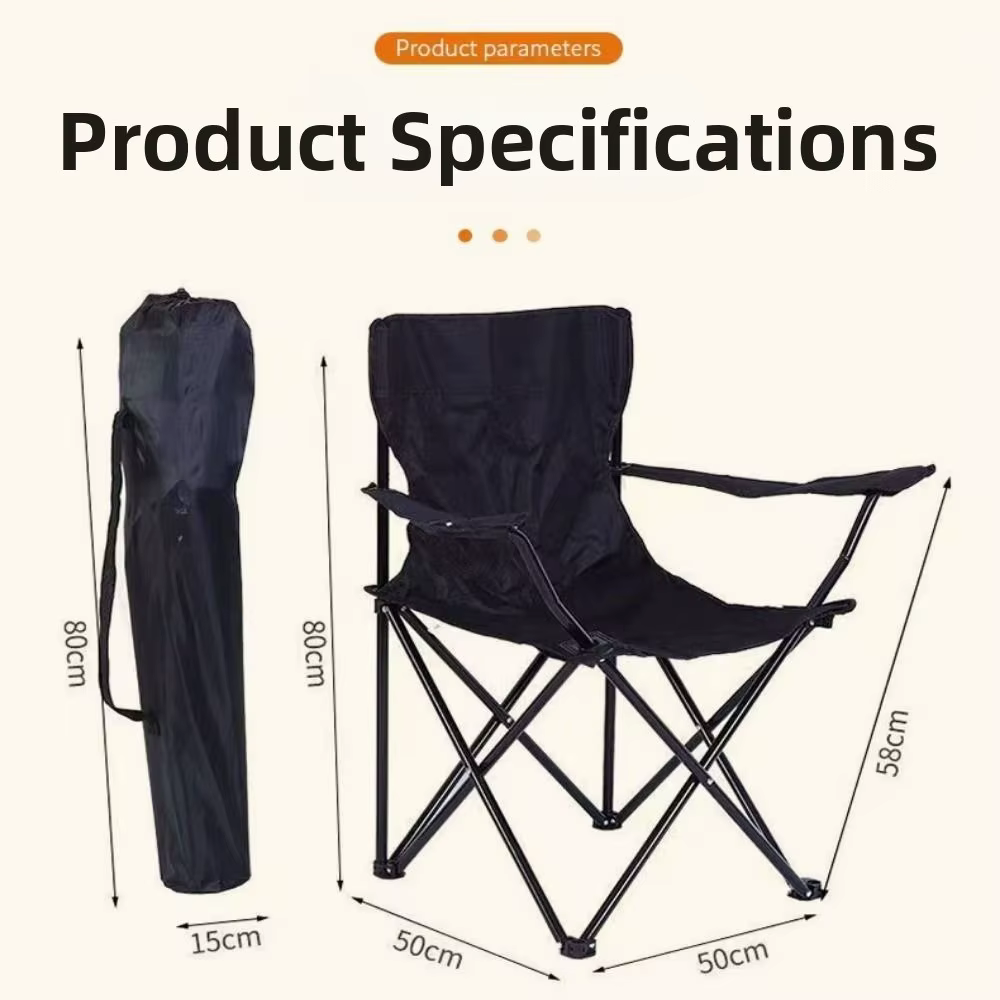 Silla de camping plegable portátil de alta calidad