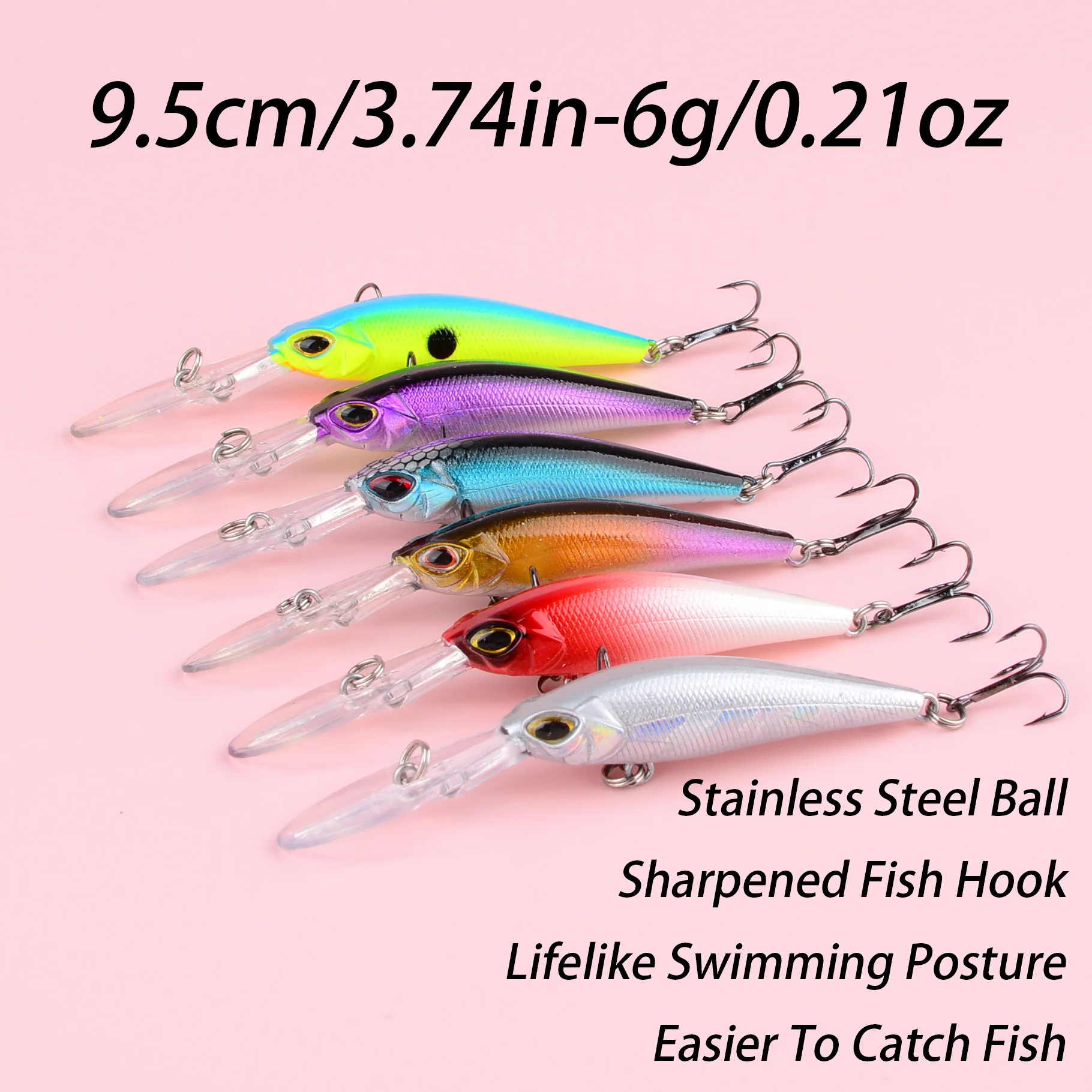 Señuelo crankbait flotante para pesca