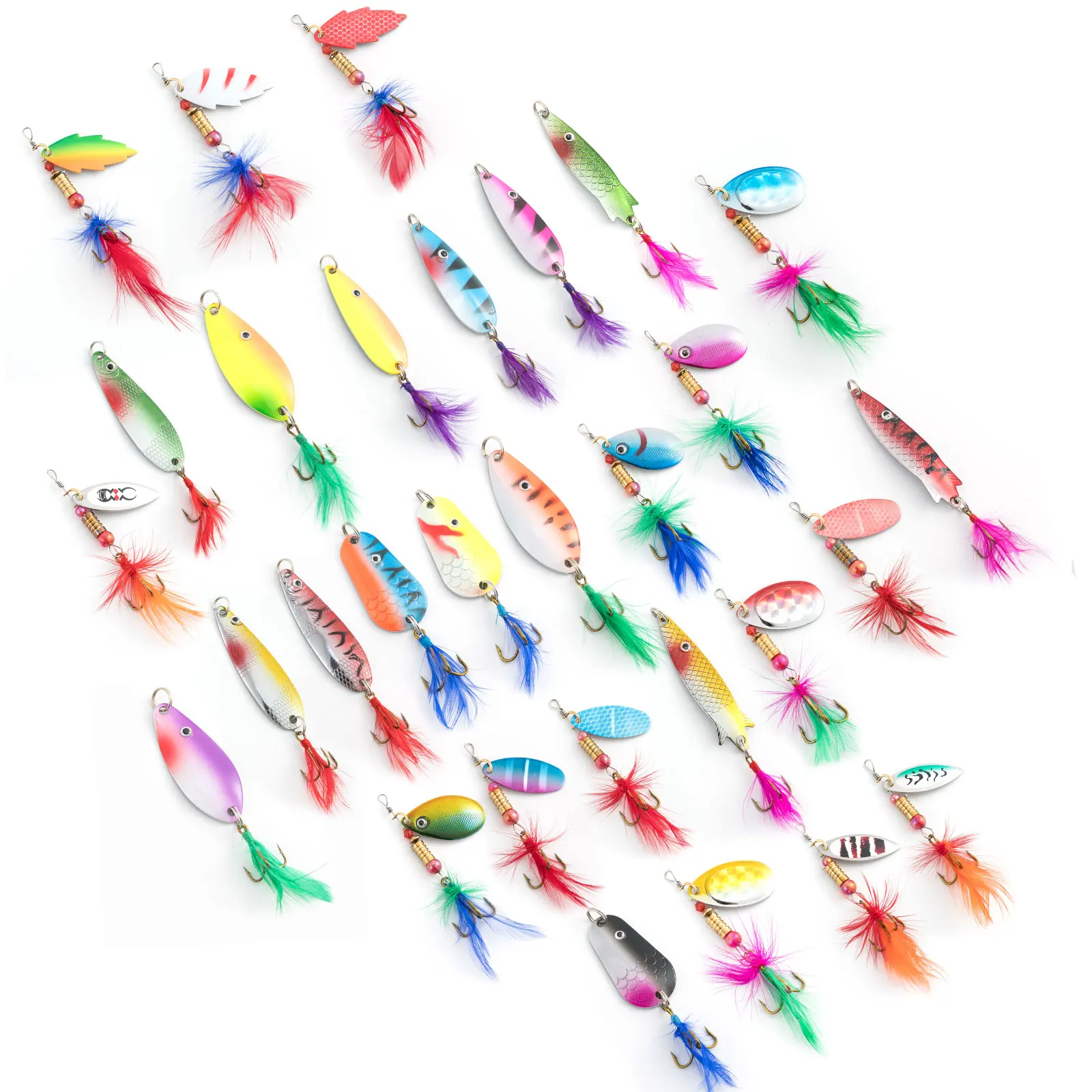 Cuchara Giratoria Bucktail 7-14g – Señuelo para lubina y walleye - imagen 4