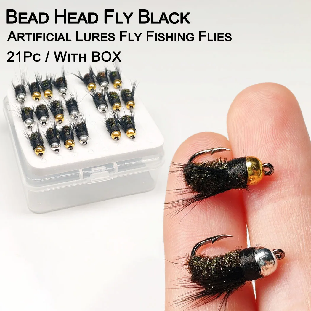 Moscas de pesca en caja