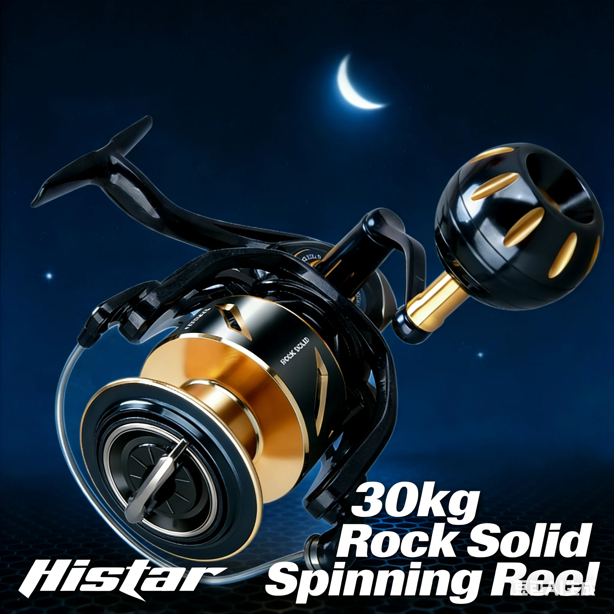 Carrete spinning HASIDA Rock Solid 8000 metálico para agua salada y grandes capturas - imagen 4