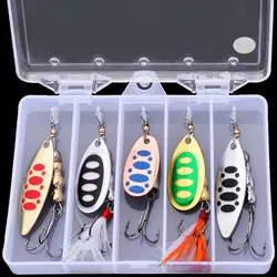 Cucharillas Spinnerbait zinc – Señuelos giratorios para carpa y trucha