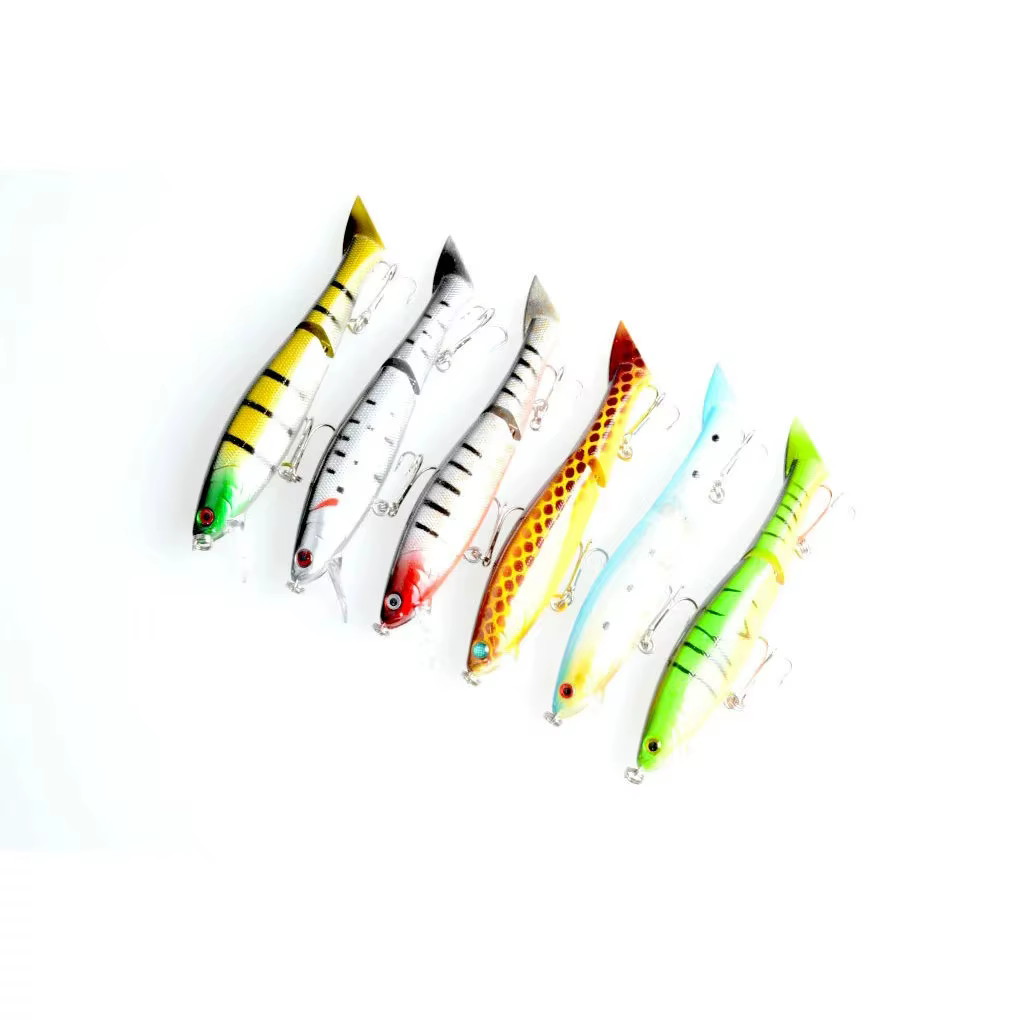 Señuelo articulado tipo minnow para trucha y siluro - imagen 4