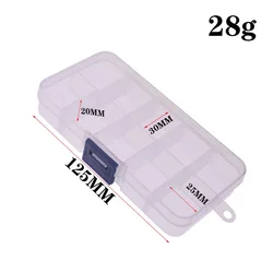 Caja de aparejos pesca con compartimentos para accesorios