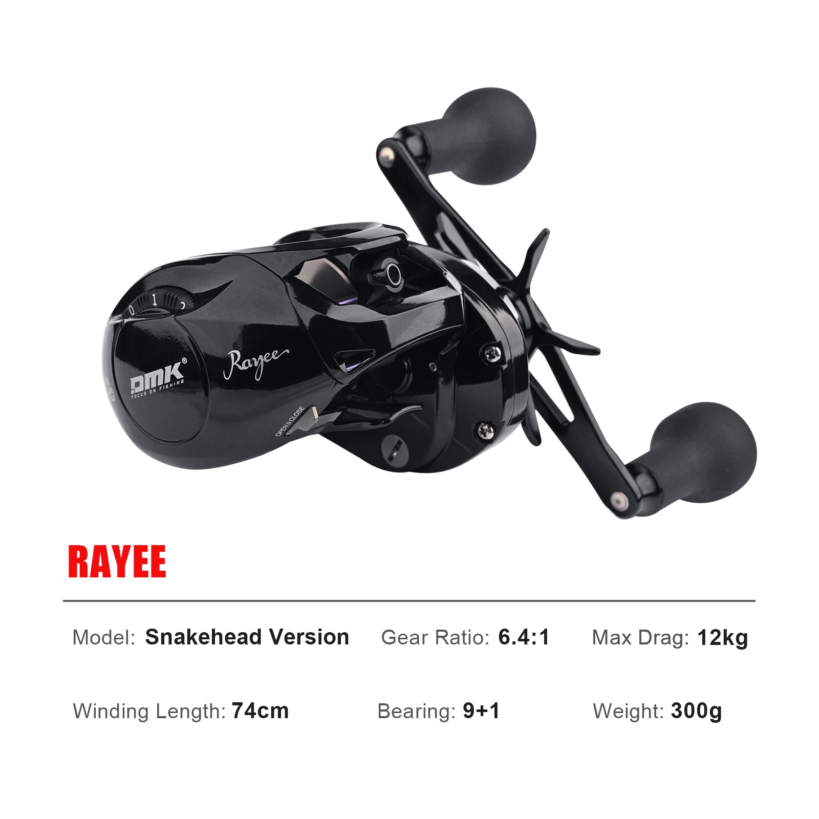 Carrete Baitcasting PURELURE Rayee alcance para agua dulce y salada - imagen 2