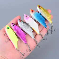 Señuelo VIB tipo cuchara para invierno y salmón, wobbler duro