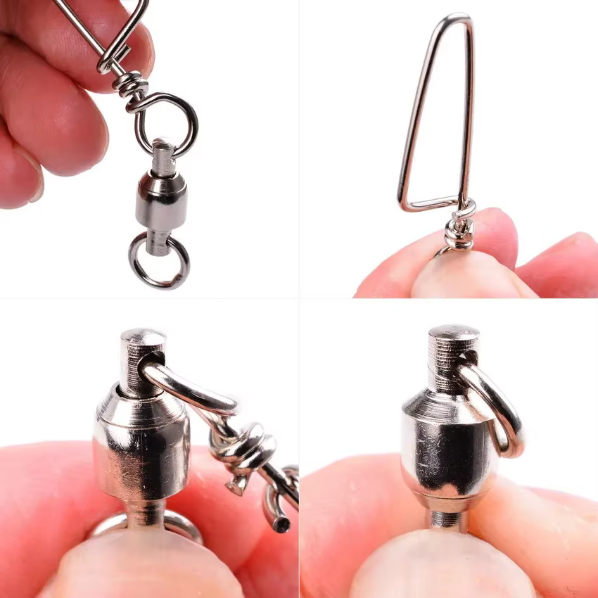 Giratorios de Pesca con Rodamiento de Bolas en Acero Inoxidable - imagen 2