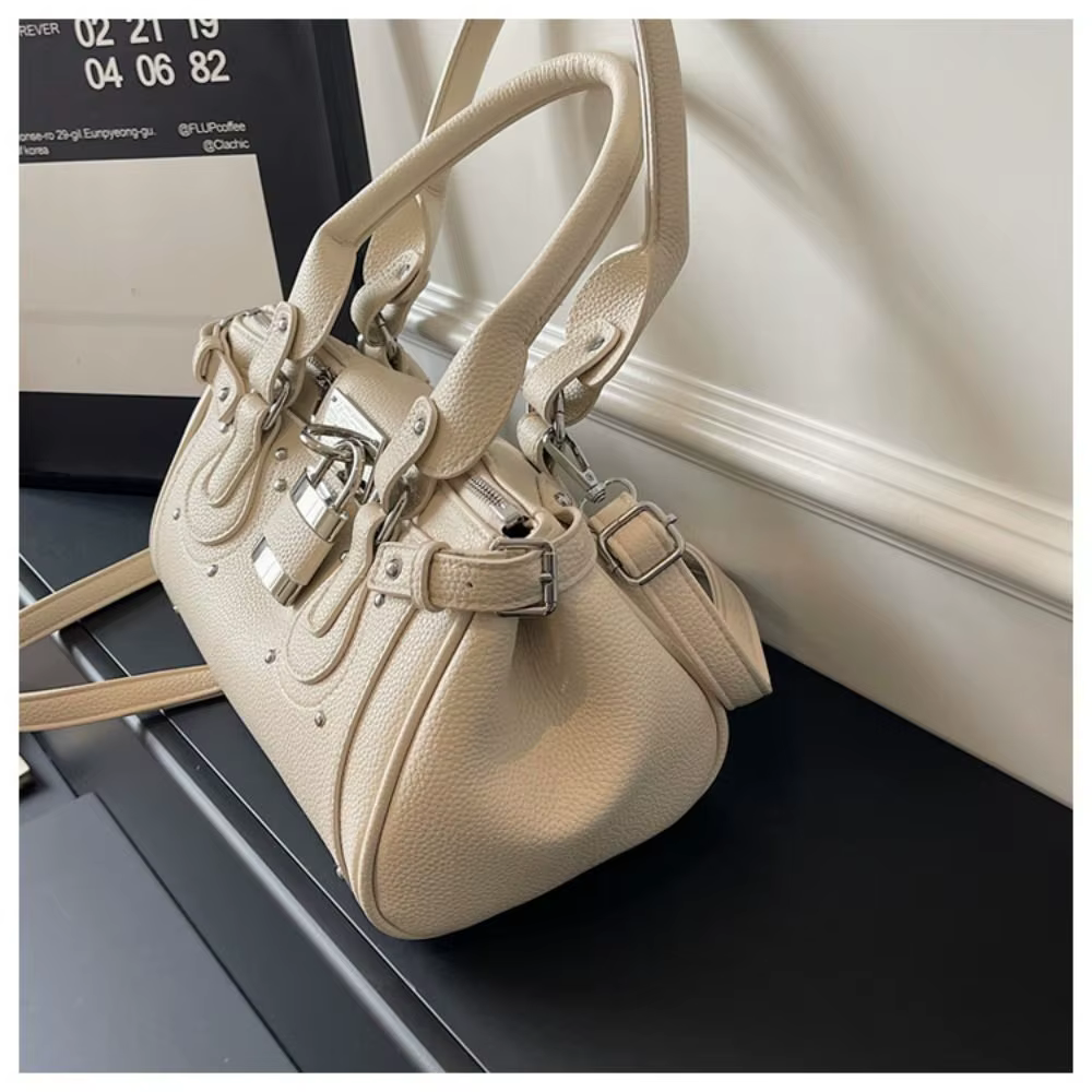 Bolso Boston de Cuero PU con Correa Ajustable – Ideal Viajes y Uso Diario - imagen 4