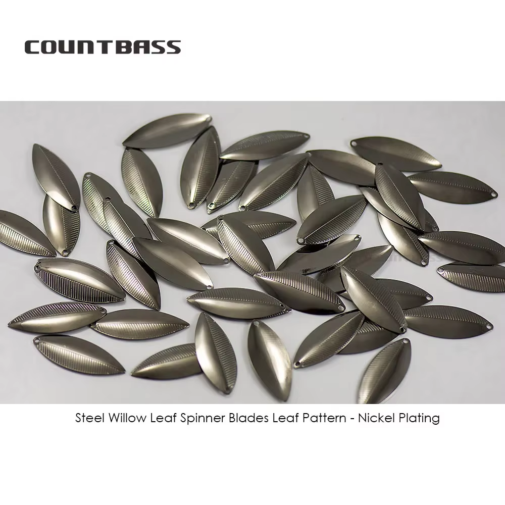 COUNTBASS Cuchillas giratorias Willowleaf – Acero para señuelos - imagen 5