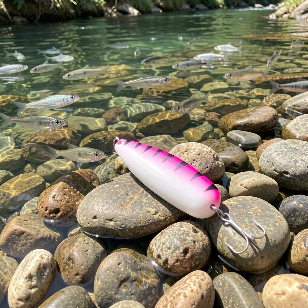 Cuchara de pesca para depredadores. Acero inoxidable y aerodinámica - imagen 5