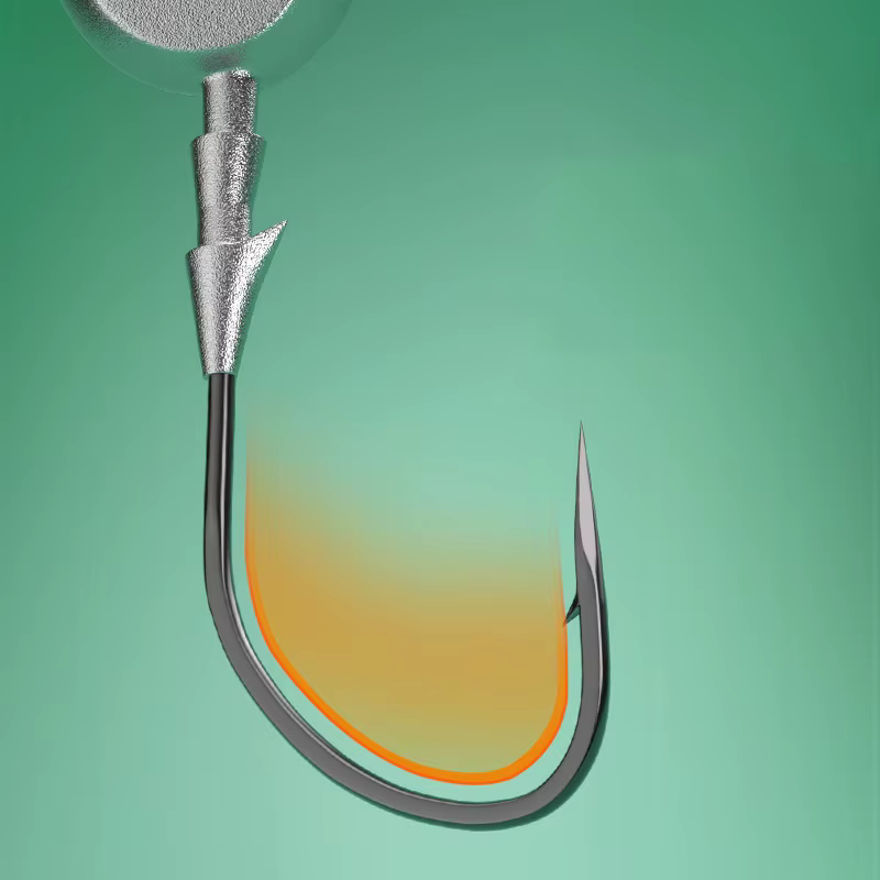 Señuelo Cabeza Plomada 60° Antiobstáculos – Faldón Libre para la Pesca - imagen 4