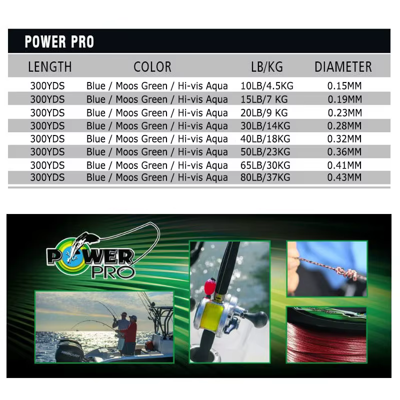 PowerPro SSV2 - Línea trenzada Spectra de alto rendimiento para pesca - imagen 5