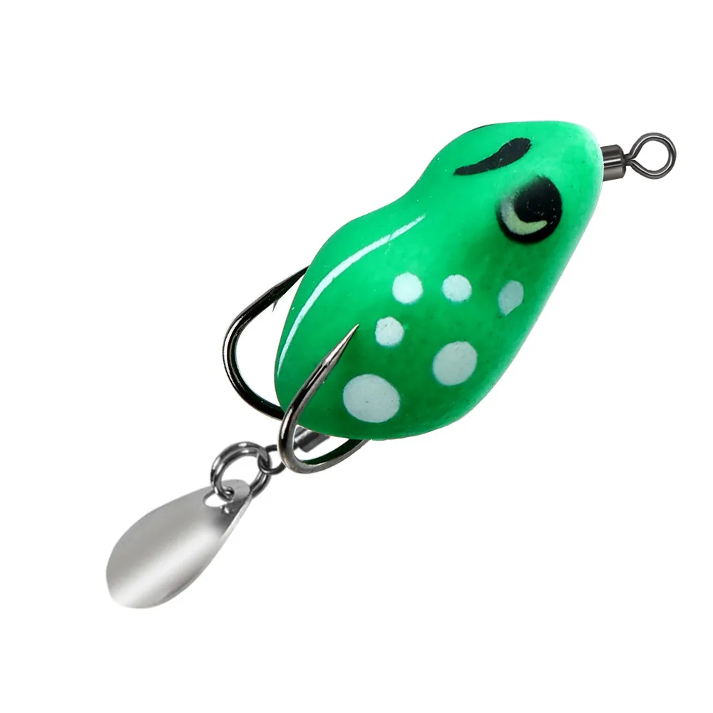 Señuelo rana suave TopWater artificial para pesca con anzuelos dobles - imagen 5
