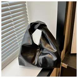 Bolso de Hombro PU Mini Cuadrado con Asa Plegada para Dama