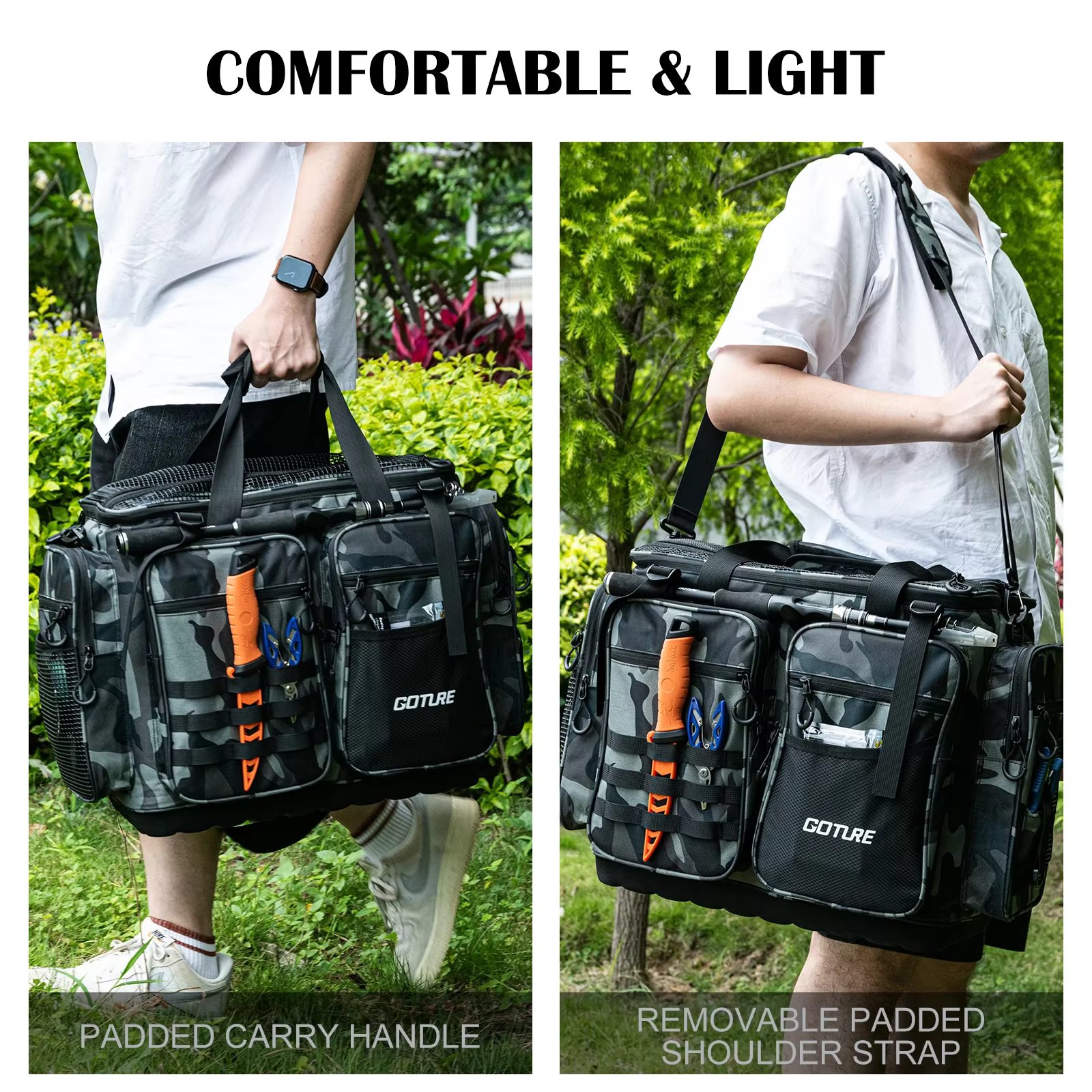Mochila de pesca Oxford resistente al agua y gran capacidad - imagen 4