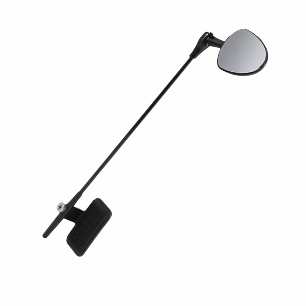 Espejo retrovisor casco bicicleta lente convexa ajustable negro