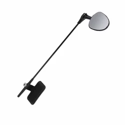 Espejo retrovisor casco bicicleta lente convexa ajustable negro