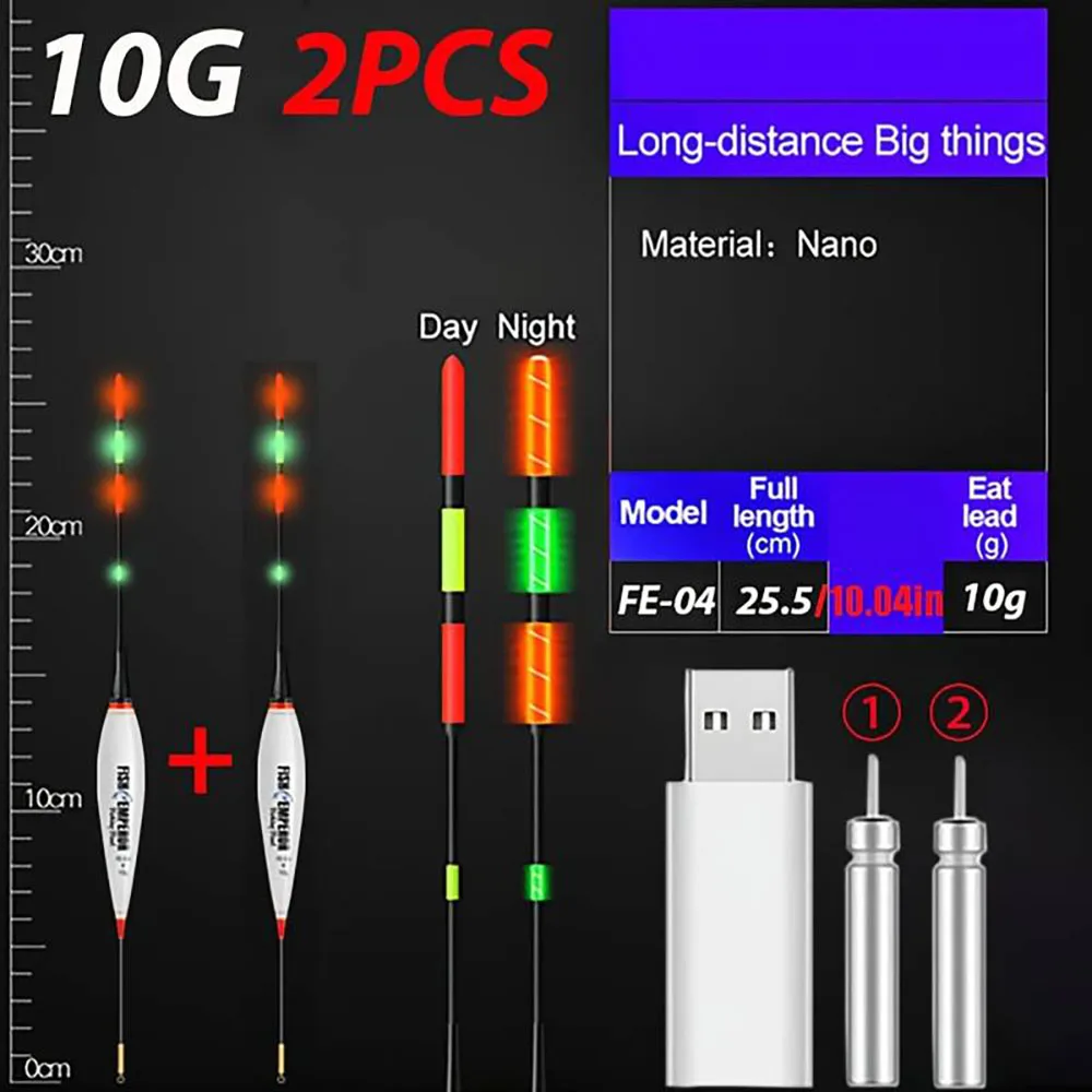 Flotador luminoso LED para pesca nocturna con batería CR425 - imagen 4