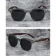Gafas de sol vintage con protección UV y montura de madera - imagen 4