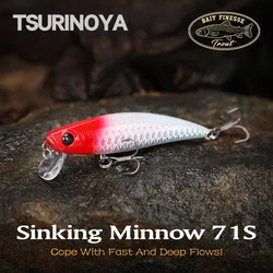 TSURINOYA INTRUDER 71S Minnow 71mm 10g – Jerkbait hundido para lubina y trucha