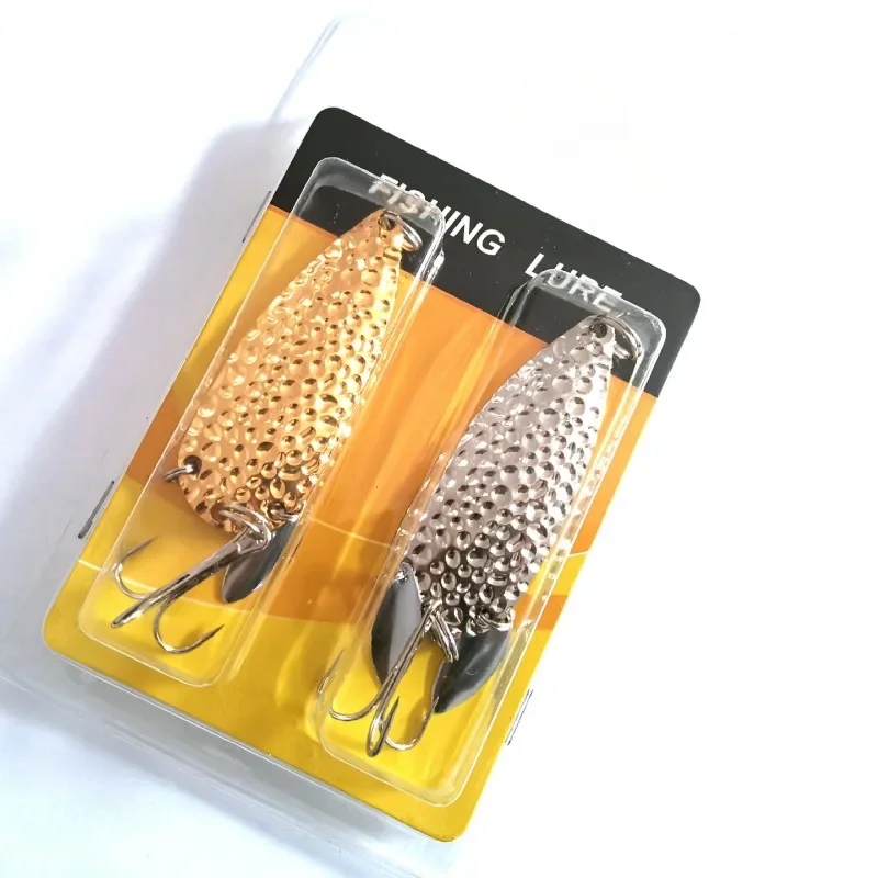 Spinnerbait metálico con lentejuelas para lucio y trucha