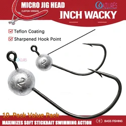 Anzuelo Jig Wacky Rig anti-enredos para vinilo de lubina y lucio