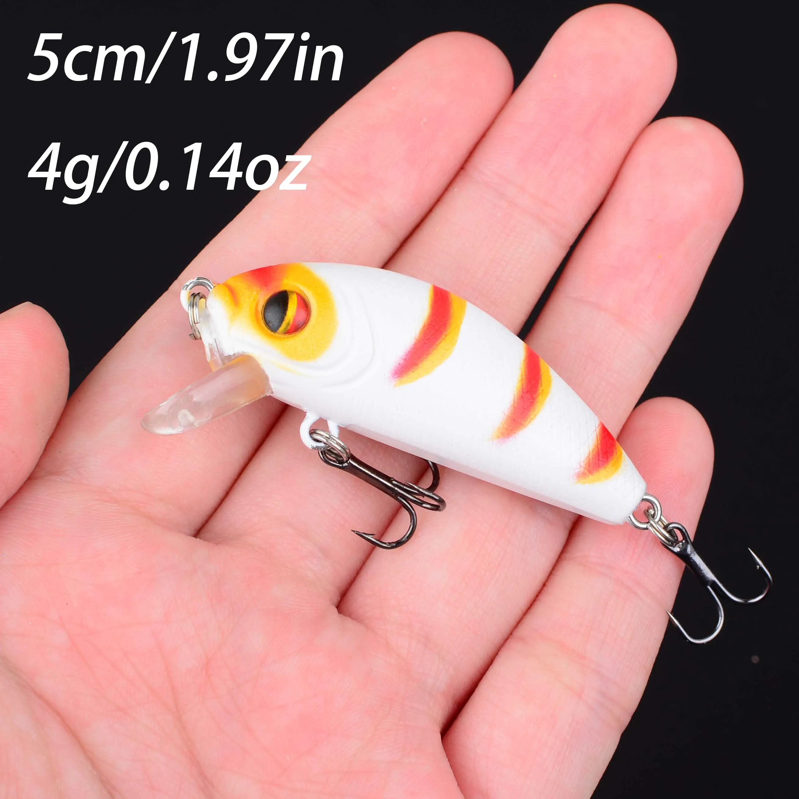 Detalle del señuelo tipo wobbler/crankbait