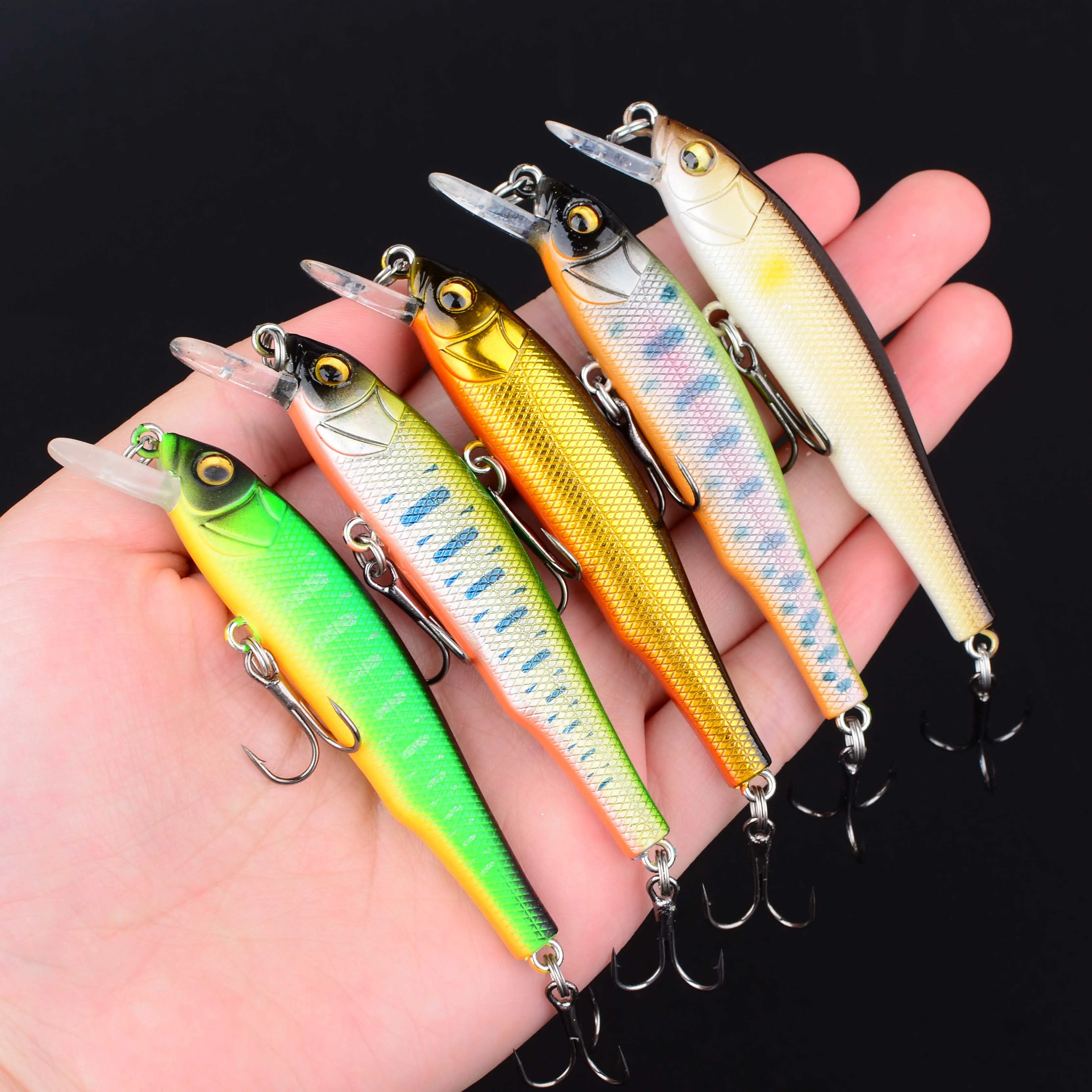 Señuelo minnow láser para lubina y lucio, wobblers crankbait duro - imagen 3