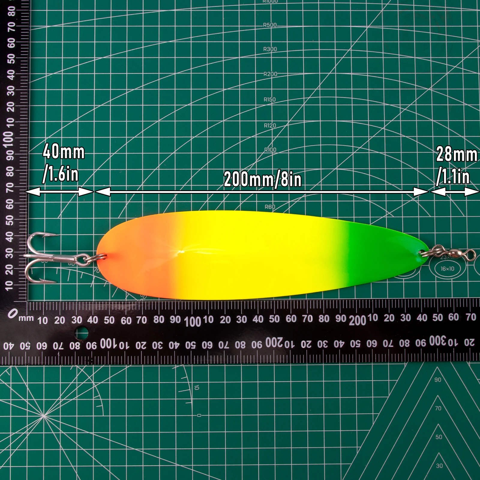 Dr.Fish Cuchara de pesca - Señuelo de agua salada con Mustad 7/0 - imagen 5