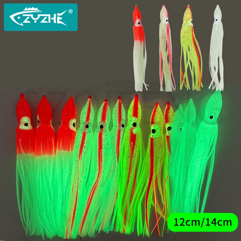 ZYZHE Señuelo Luminoso Pulpo para Atún – Cebo Artificial Barco