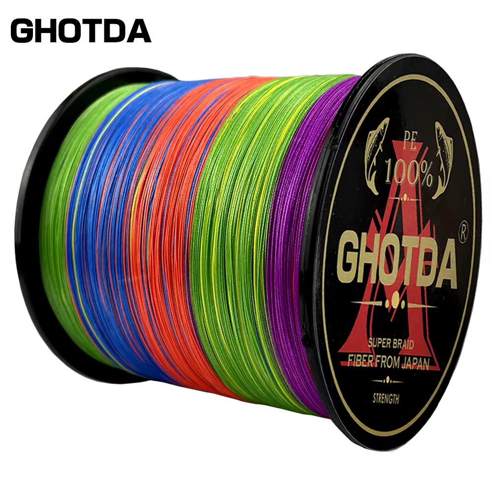 Línea de pesca trenzada GHOTDA cuatro hebras multifilamento para carpa - imagen 3