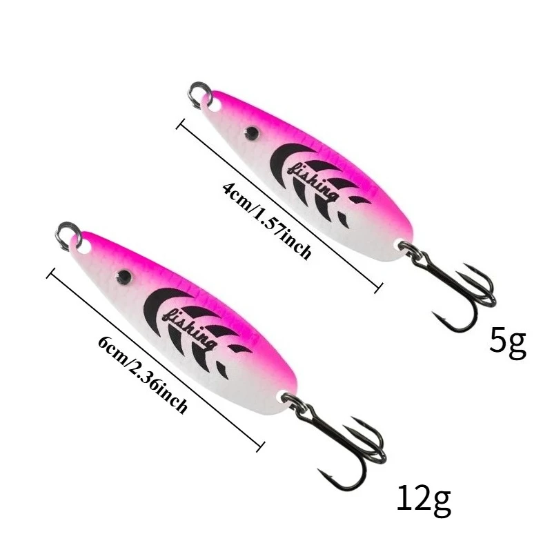 Cuchara giratoria metal brillante en S–Wobbler para lubina y bagre - imagen 2
