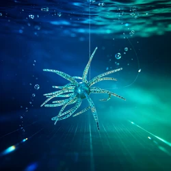 MUKUN Señuelo de Vinilo Erizo de Mar Flotante para Agua Salada