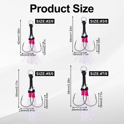 Anzuelos Goture Jig Head con púas y lentejuelas para pesca vertical