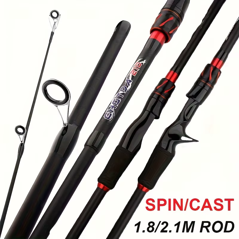 Caña baitcasting multisección de carbono con anillas cerámica acción ML - imagen 5