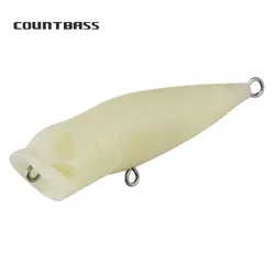 Countbass Popper 50mm – Señuelo flotante de superficie sin pintar
