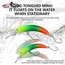 WALK FISH Señuelo Crankbait Wobbler Minnow flotante para trucha