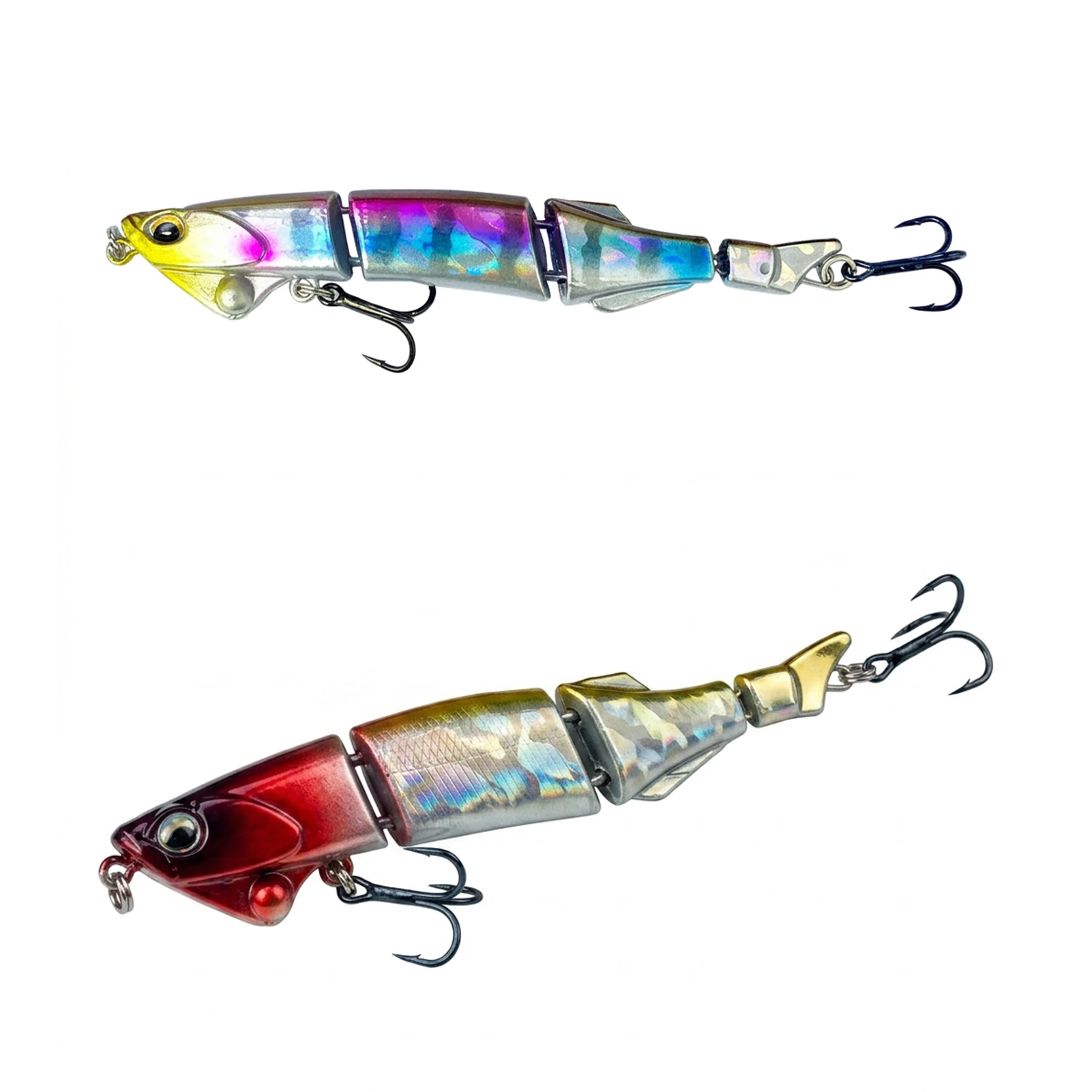 Señuelo minnow para lubina con acción realista y tres articulaciones - imagen 4