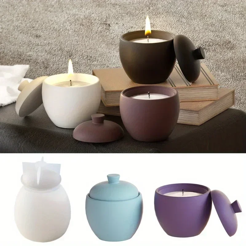 Molde de silicona en forma de pera para velas DIY