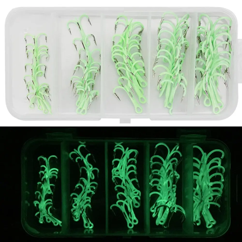 Anzuelos triples luminosos de carbono Free Fisher – para pesca - imagen 5