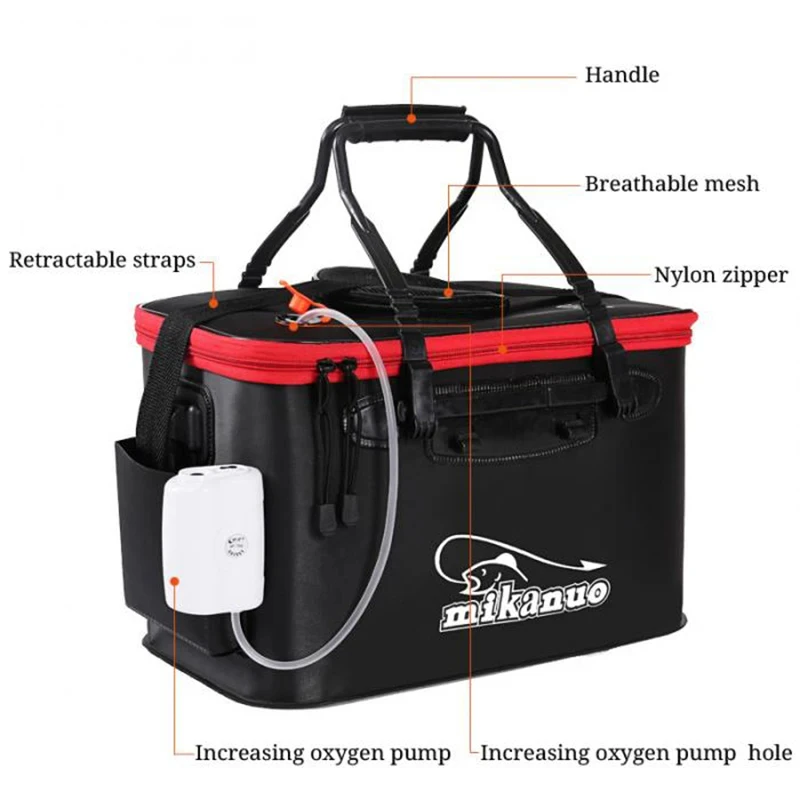 Cubo EVA Plegable para Peces Vivos – Accesorio de Pesca - imagen 2